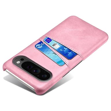 SKALO Google Pixel 9 Pro XL PU Läder Skal med Korthållare/Plånbok - Roséguld