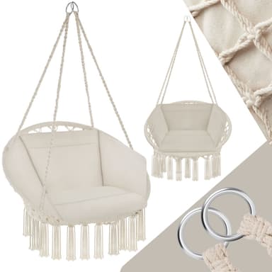 tectake Hängstol Grazia - beige