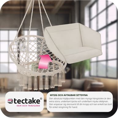 tectake Hängstol Grazia - beige