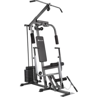 tectake Träningsstation home gym med bänkpressmodul - svart