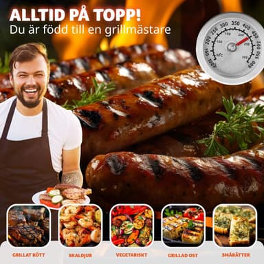 tectake Röktunna, BBQ smoker 3 i 1 - svart