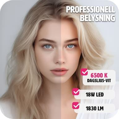 tectake Studiolampa + softbox modell 2 - svart