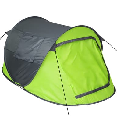 tectake Pop-up tält, insektsskydd - grå/grön