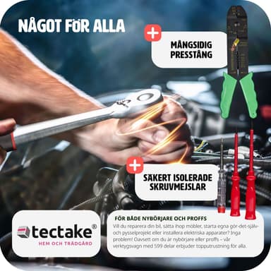 tectake Verktygslåda Tim - silver