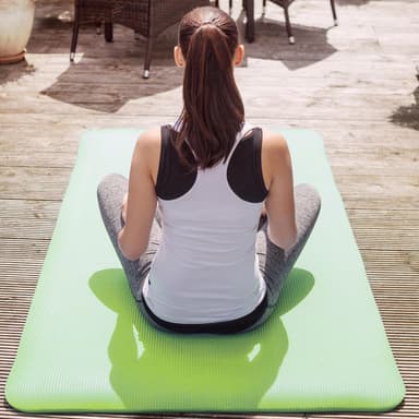 tectake Yogamatta - 185 x 80 x 1,5 cm, grön