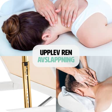 tectake 3-zons massagebänk Somwang med 7,5 cm stoppning och träram - vit