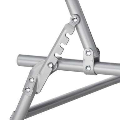 tectake Set med 2 solstolar Chloe, 4-stegs justerbara med huvudkudde - beige