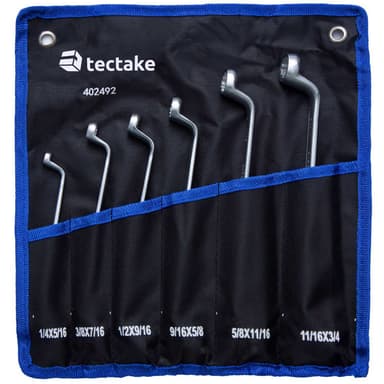 tectake Ringnycklar 6st - svart