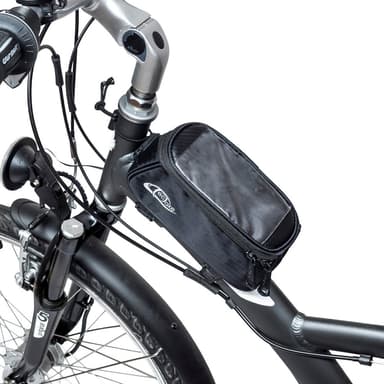 tectake Cykelväska för smartphones - 18 x 8,5 x 8,5 cm, svart
