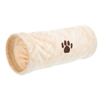 Leksak för hundar som leker tunnel, plysch, ø 22 × 60 cm, beige, Trixie
