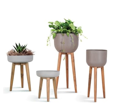 Växthållare SANDSTEN D40xH97cm, brun