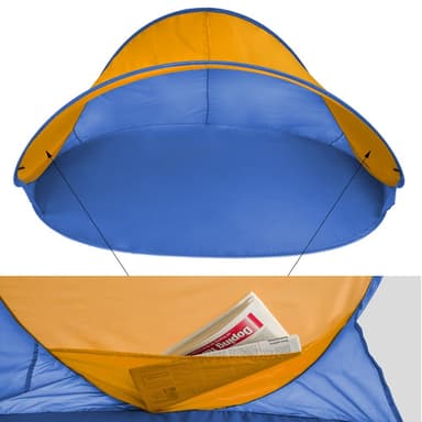 tectake Pop-up tält Jasmin - blå/orange