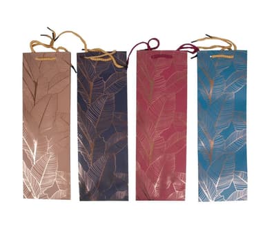 Presentpåse LEAF, 12x8x36cm, mix