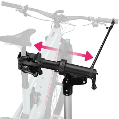 tectake Cykelreparationsställ Jan - Fällbar och höj- och sänkbar, lämplig för elcyklar - grå/svart