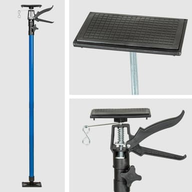 tectake 2 takstöd 115 – 290cm - blå