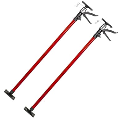 tectake 2 takstöd 115 – 290cm - röd