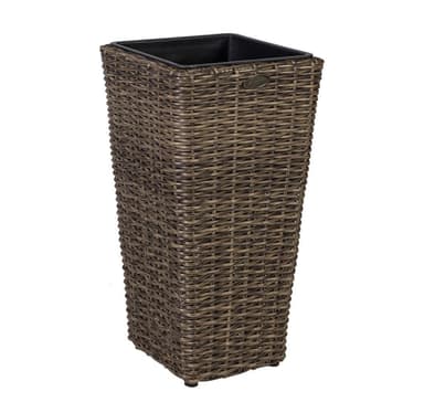 Växthållare WICKER 28x28xH60cm, mörkbrun
