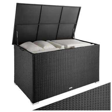 tectake Dynbox Oslo med aluminiumram, i konstrotting - svart