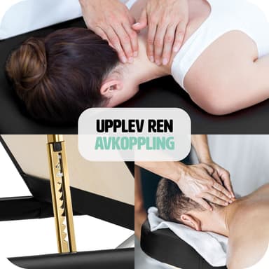 tectake 3-zons massagebänk i aluminium 5 cm stoppning + väska - svart