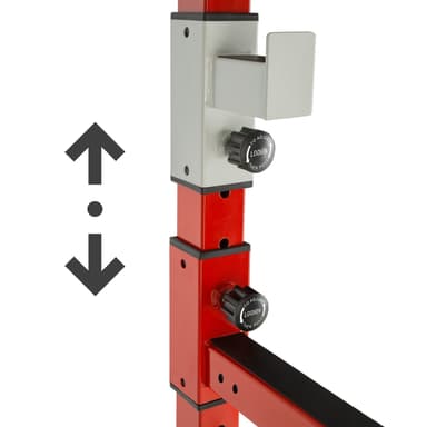 tectake Hemmagym med chinsställning - svart/röd