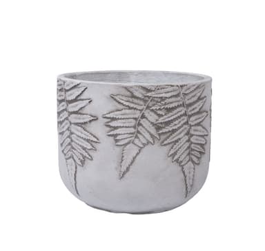 Växthållare FERN D30xH24,5cm, vit/grå