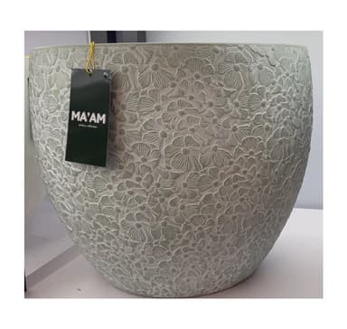 Växthållare FLORA D37xH30cm, svart/grå