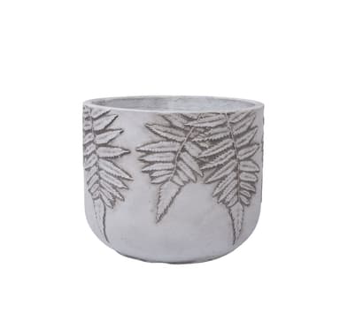 Växthållare FERN D24xH19,5cm, vit/grå