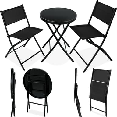 tectake Caféset Düsseldorf - svart