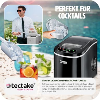 tectake Ismaskin - svart