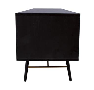 TV-bord LUXEMBOURG 150x40xH50cm, svart
