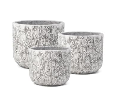 Växthållare LOUNA D24xH19,5cm, vit/grå
