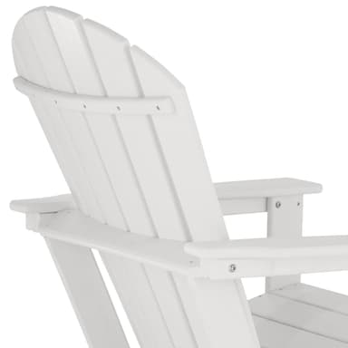 tectake Trädgårdsstol i Adirondack design - vit/vit