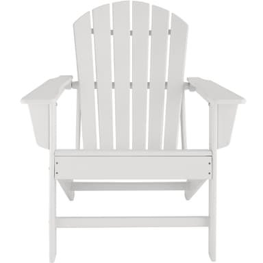tectake Trädgårdsstol i Adirondack design - vit/vit