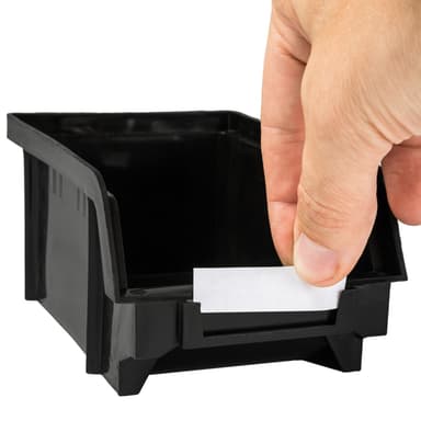 tectake Väggpanel med sortimentbackar - svart