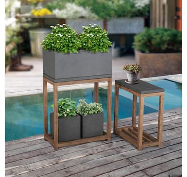 Växthållare SANDSTEN 65x34,5xH28cm, grå