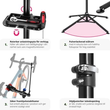tectake Mekställ cykel Philipp - svart
