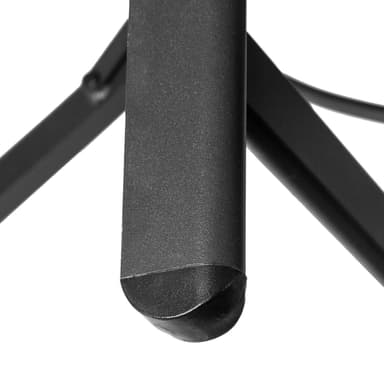 tectake Fällbar stol i rotting med aluminiumram och fotstöd - svart