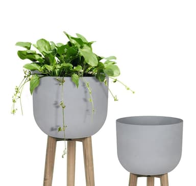 Växthållare SANDSTONE D40xH73,5cm, grå