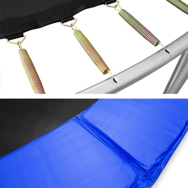 tectake Studsmatta med skyddsnät - 305 cm