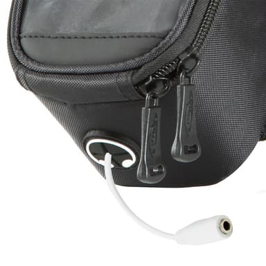 tectake Cykelväska för smartphones - 18 x 8,5 x 8,5 cm, svart/grå/blå