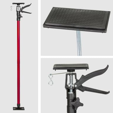 tectake 4 takstöd 115 – 290cm - röd