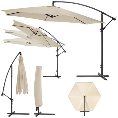 tectake Parasoll 350 cm - beige