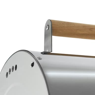 tectake Kolgrill i rostfritt stål - silver