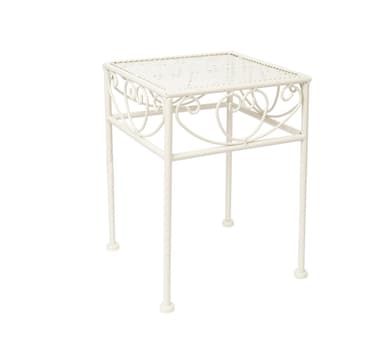 Blomstativ SANDY 23x23xH33cm, antikvit