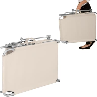 tectake Solsäng med soltak - beige
