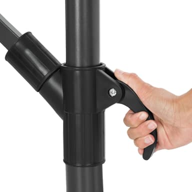 tectake Parasoll 350 cm - röd
