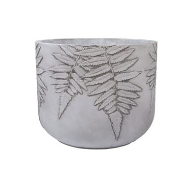 Växthållare FERN D37xH30cm, vit/grå