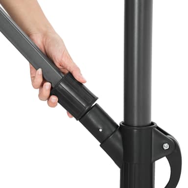 tectake Parasoll 350 cm - röd