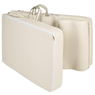 tectake Massagedyna Shiatsu med värmematta av jadesten + fjärrkontroll - beige