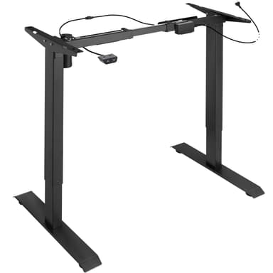 tectake Höj- och sänkbart skrivbord Yannick - svart
